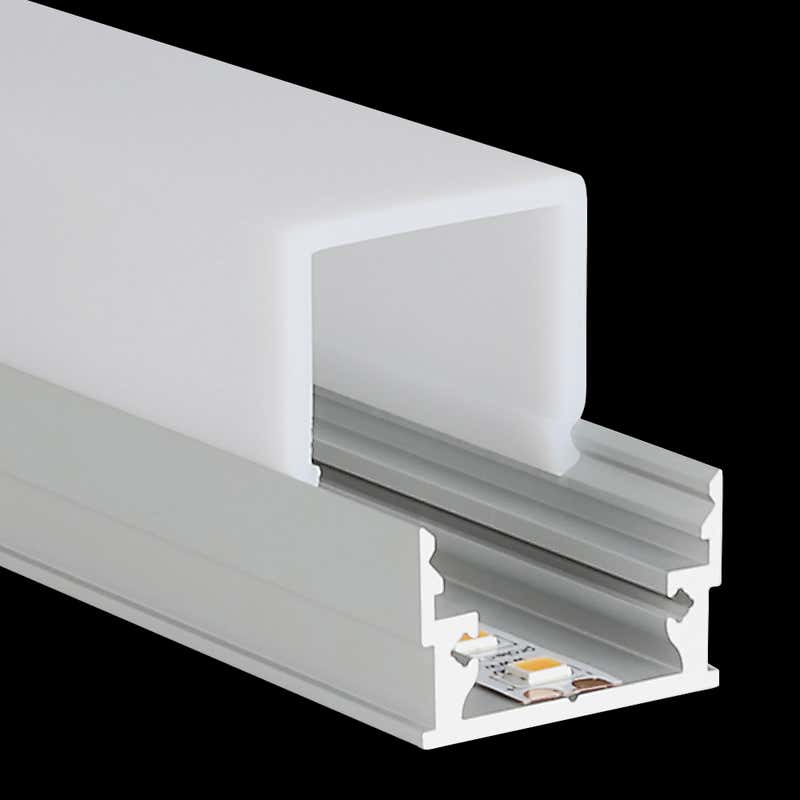 Aluminiumprofil M-Line Low, 5m - PROLED | Bellalite Aluminiumprofil M-Line Low, 5m - PROLED | Bellalite