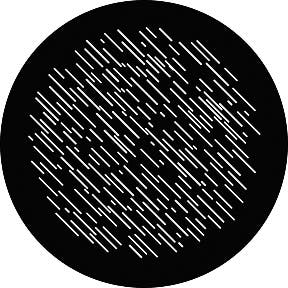 Rain Metallgobo, E-Size (37,5mm) - Rosco | Bellalite Rain Metallgobo, E-Size (37,5mm) - Rosco | Bellalite