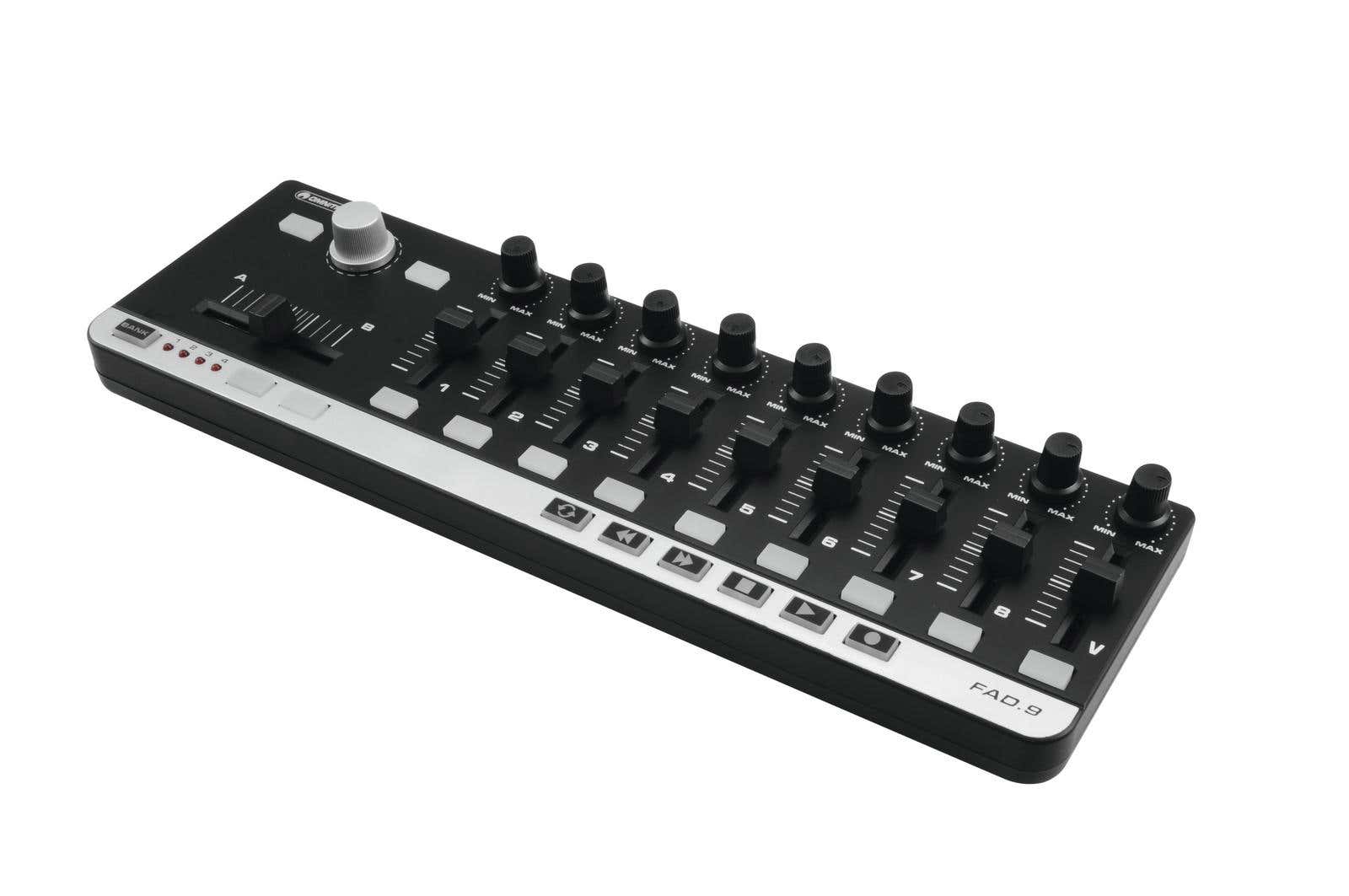 FAD-9 MIDI Controller 9 faders - Omnitronic | Bellalite FAD-9 MIDI Controller 9 faders - Omnitronic | Bellalite