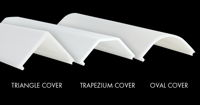 Plastic Cover C-Line Trapezium, 2m Frost - PROLED | Bellalite