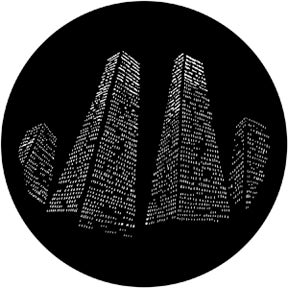 Tall Towers Metallgobo, B-Size (86mm) - Rosco | Bellalite