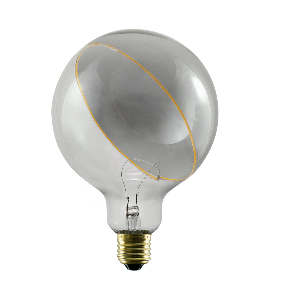 Segula Illusion Line LED Globe125 Smokey Slanting top E27 5W 350lm 2200K - Segula | Bellalite