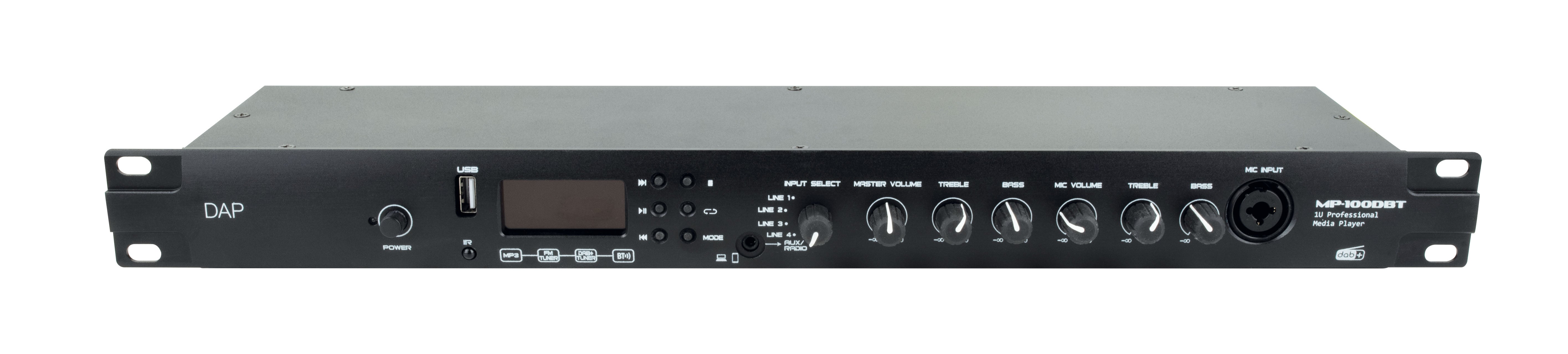MP-100DBT Professional Media Player with DAB+ - DAP | Bellalite