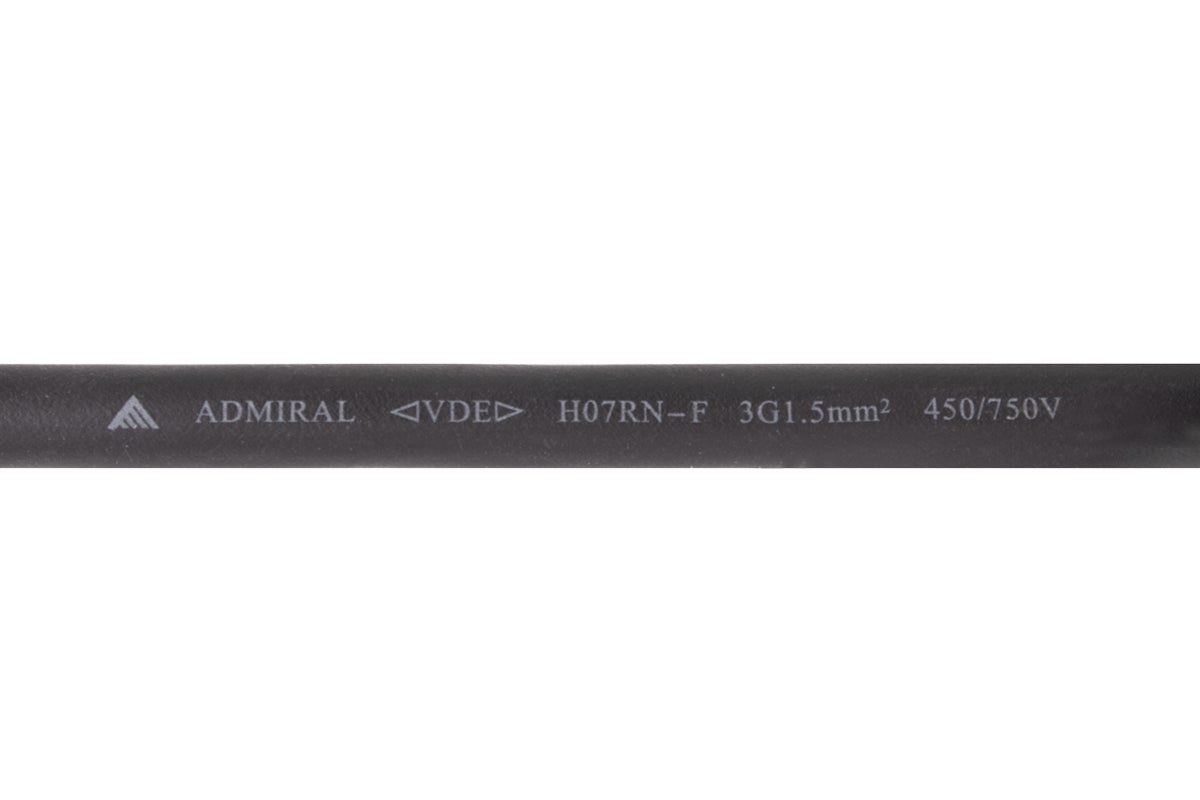 Skarvkabel Admiral H07RN-F 3x 1.5mm² 2,5m - Admiral Staging | Bellalite