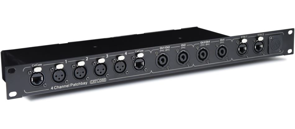 CatCore X4 Patchbay XLR / Speakon + Network - CatCore | Bellalite