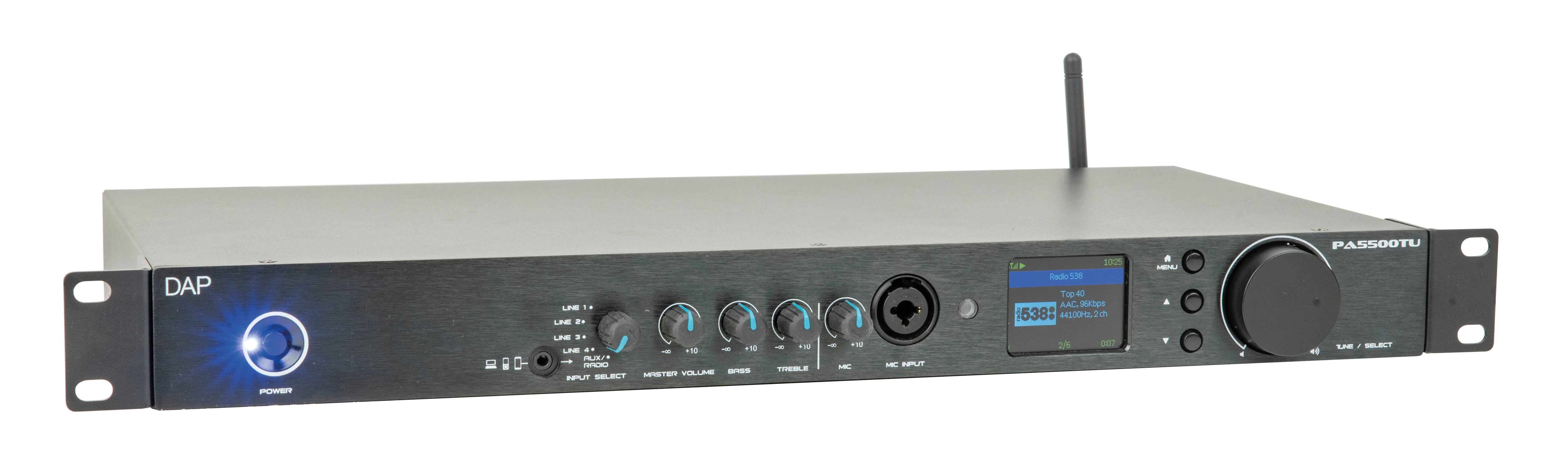 PA-5500TU 500W 100V Amplifier w. Internet Radio  - DAP | Bellalite