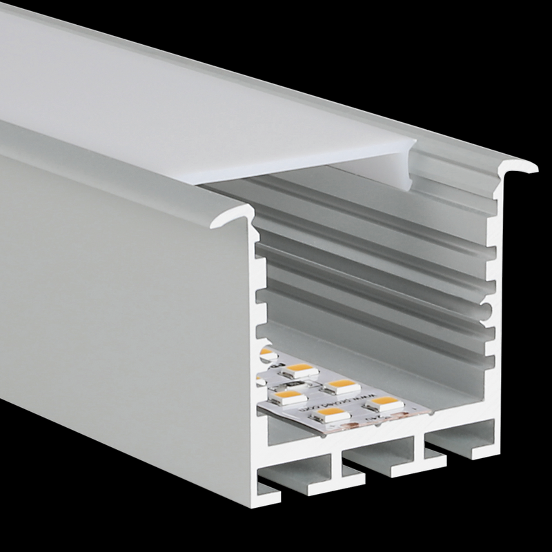 Aluminiumprofil SQ-Line Rec 24, 3m Alu - PROLED | Bellalite