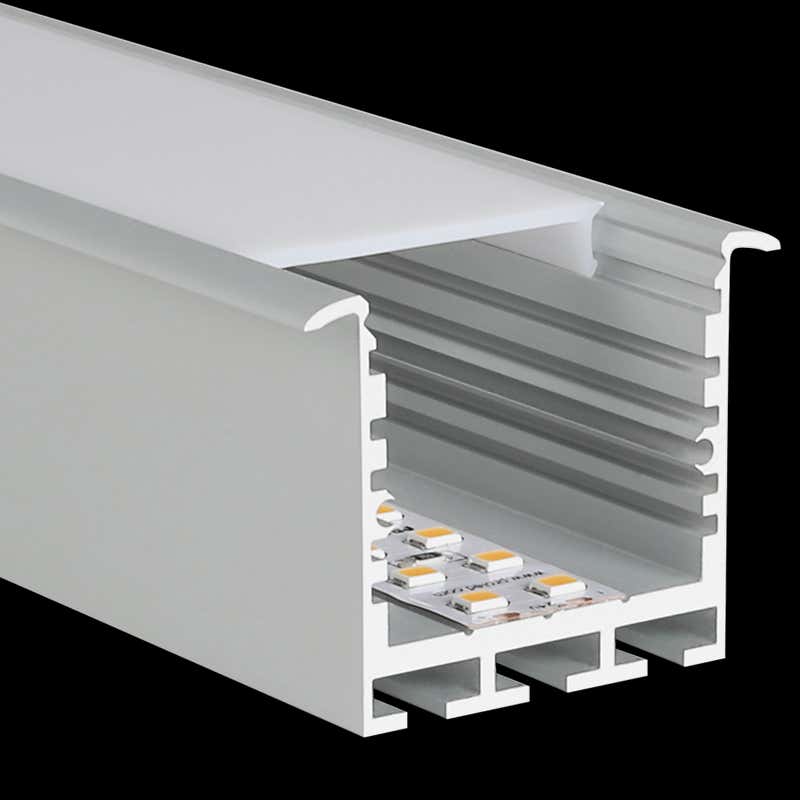 Aluminiumprofil SQ-Line Rec 24, 3m Alu - PROLED | Bellalite Aluminiumprofil SQ-Line Rec 24, 3m Alu - PROLED | Bellalite