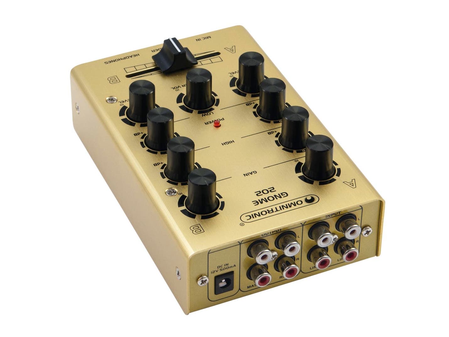 Ljudmixer GNOME-202 Mini Mixer Guld - Omnitronic | Bellalite Ljudmixer GNOME-202 Mini Mixer Guld - Omnitronic | Bellalite
