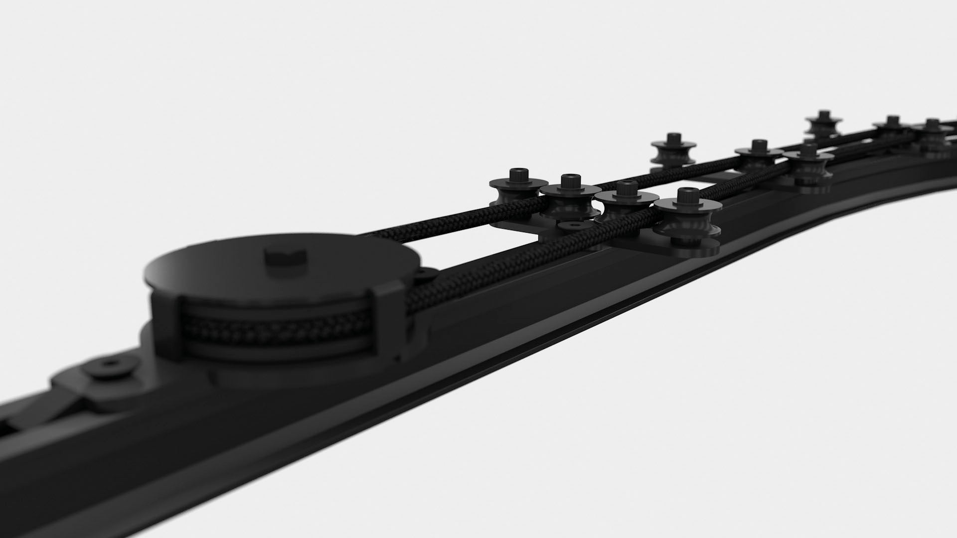 Eurotrack - Rope Guide 4 Wheels  Svart - Wentex | Bellalite