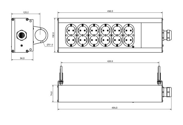 Uttagsbox Hexi Schuko - HEXI | Bellalite Uttagsbox Hexi Schuko - HEXI | Bellalite