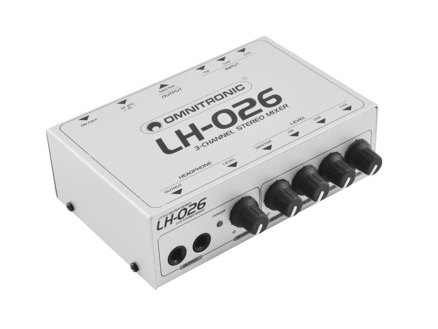 Little Helper LH-026 3-Channel Stereo Mixer - Omnitronic | Bellalite Little Helper LH-026 3-Channel Stereo Mixer - Omnitronic | Bellalite