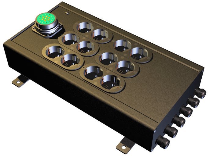 Uttagsbox Hexi Schuko/Socapex - HEXI | Bellalite Uttagsbox Hexi Schuko/Socapex - HEXI | Bellalite