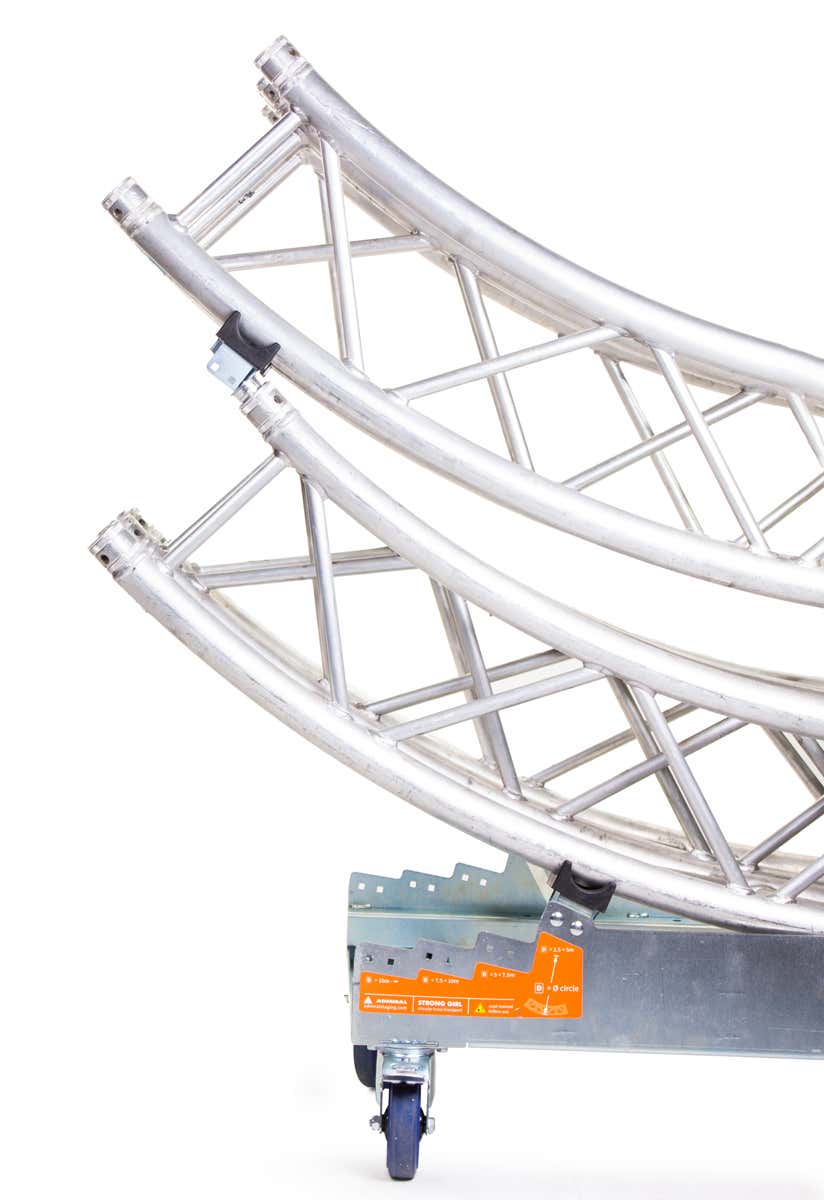 Admiral Strong Girl Truss 40 4x 125mm bromsade hjul - Admiral Staging | Bellalite Admiral Strong Girl Truss 40 4x 125mm bromsade hjul - Admiral Staging | Bellalite