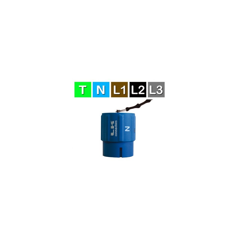 Power Link Skyddskåpa Hane L3 Grå - LK Connectors | Bellalite