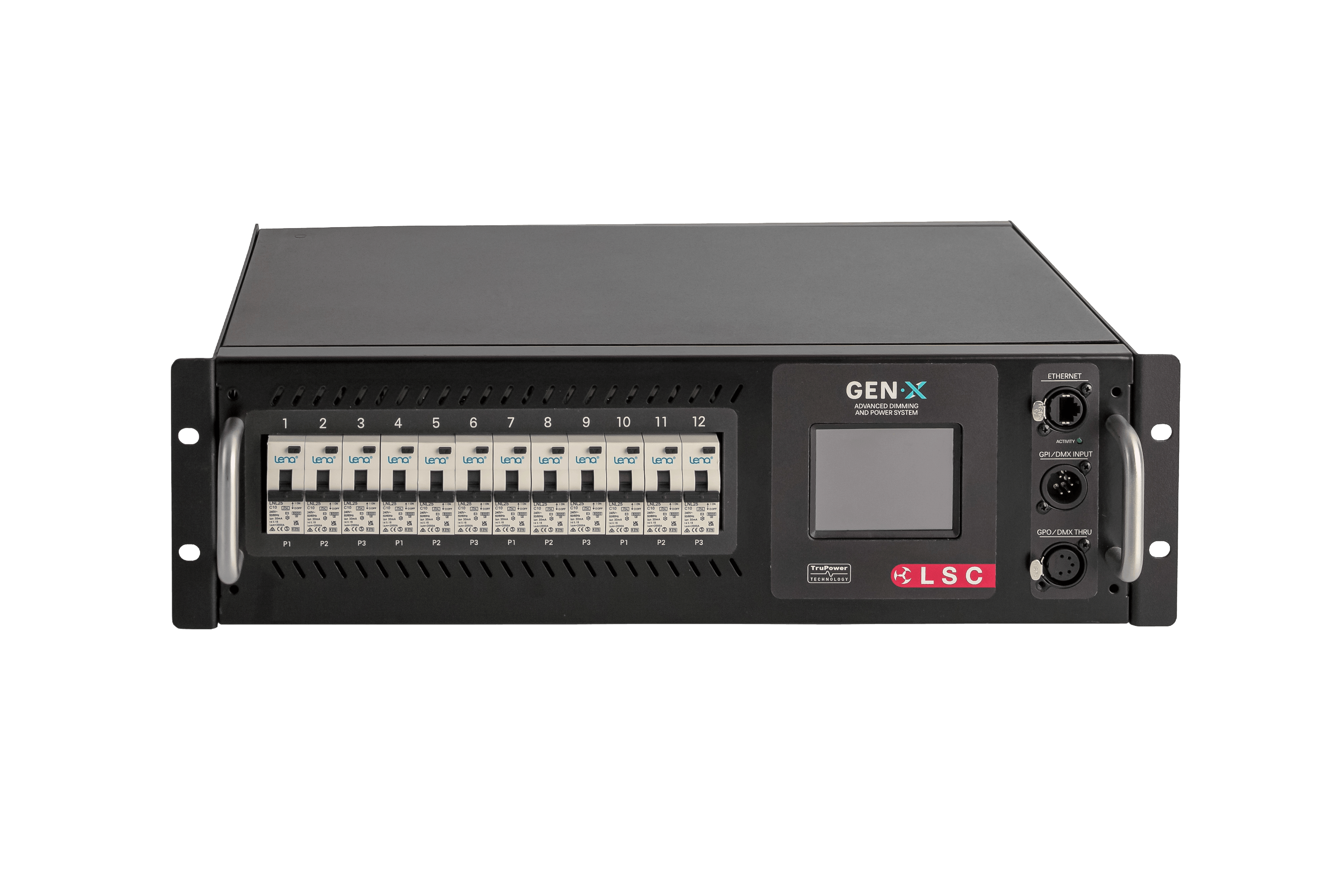 LSC GENX 12x 16A Dimmer/Switch Rackmount - LSC Control Systems | Bellalite