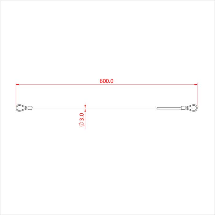 Doughty All Weather Säkerhetswire 60cm 100kg 3mm - Doughty | Bellalite Doughty All Weather Säkerhetswire 60cm 100kg 3mm - Doughty | Bellalite