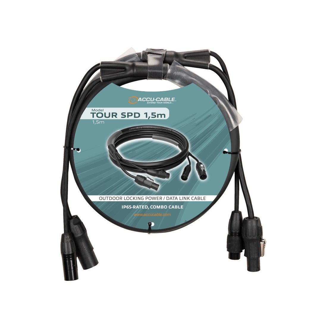 Hybridkabel Accu-Cable Tour SPD True1 / XLR 5-Pol IP65 1m - ADJ Select | Bellalite Hybridkabel Accu-Cable Tour SPD True1 / XLR 5-Pol IP65 1m - ADJ Select | Bellalite