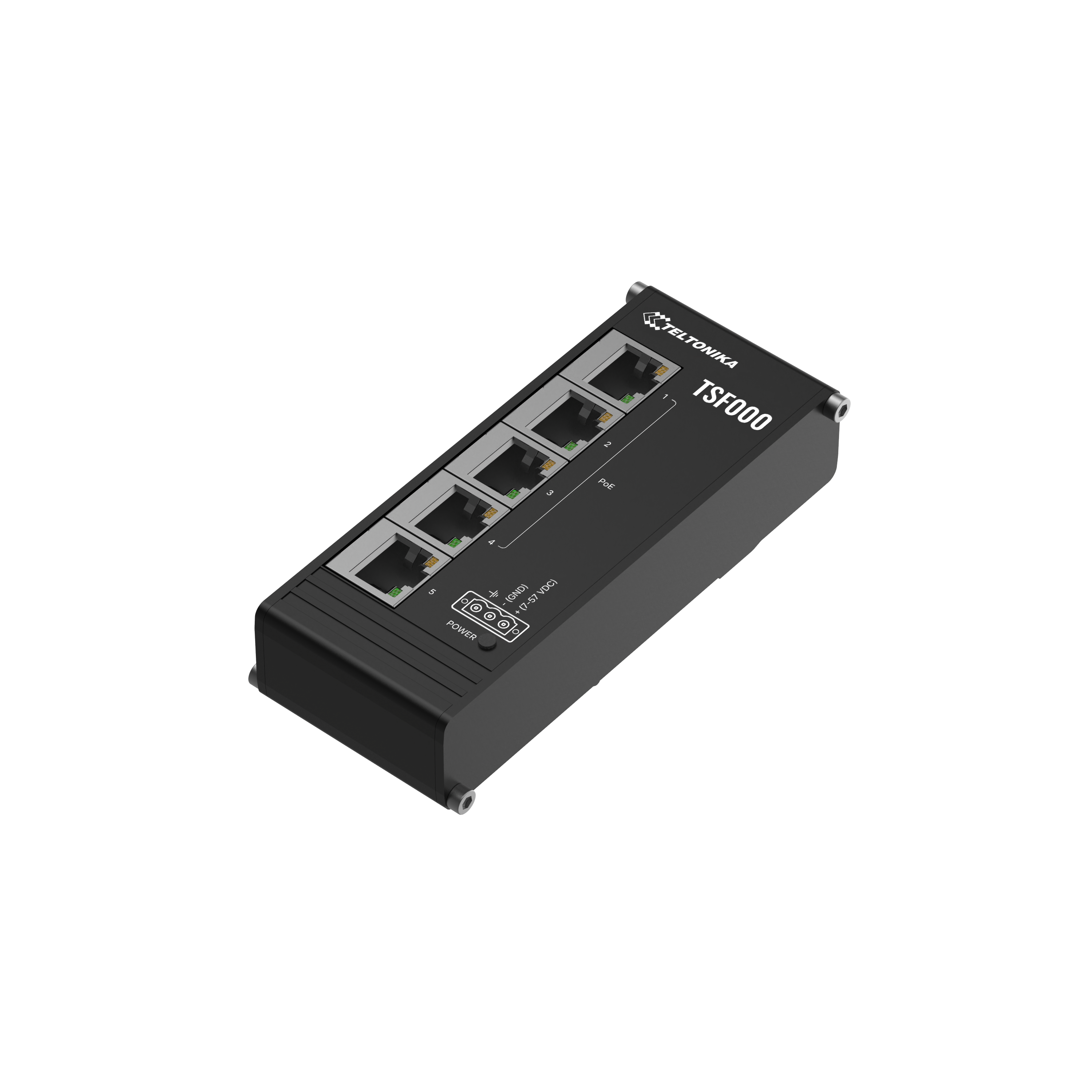 Teltonika TSF000 4-Port Low Profile PoE+ Switch  - Teltonika | Bellalite