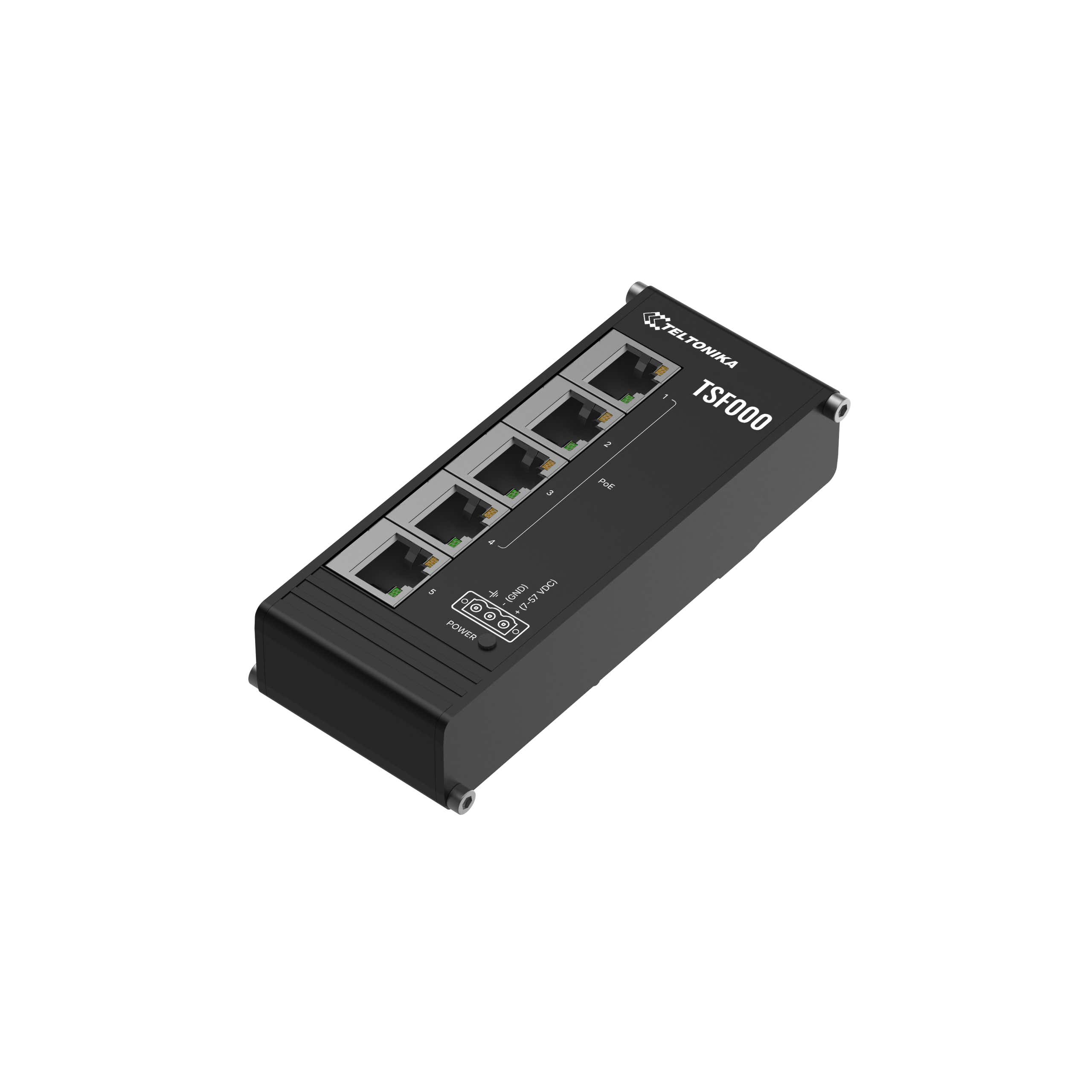 Teltonika TSF000 4-Port Low Profile PoE+ Switch - Teltonika | Bellalite Teltonika TSF000 4-Port Low Profile PoE+ Switch - Teltonika | Bellalite