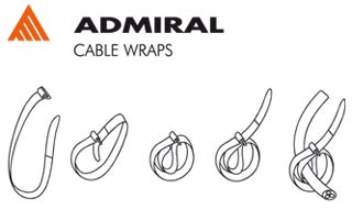 Admiral Cable Wrap 26cm Orange - Admiral Staging | Bellalite