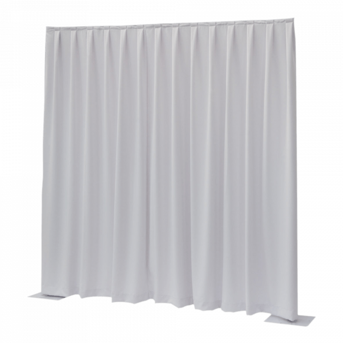 Pipe & Drape - MGS Curtain 300cm x 120cm Vit - Wentex | Bellalite