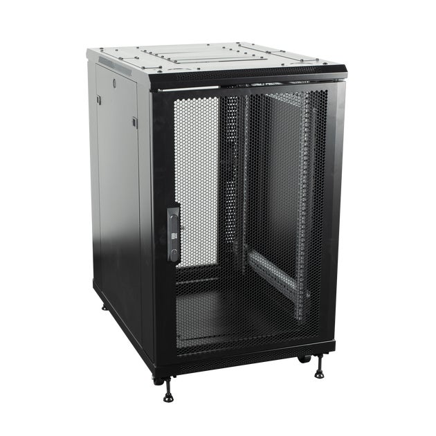 Server Rack, Network Cabinet, Mesh Door 18U - Showgear | Bellalite Server Rack, Network Cabinet, Mesh Door 18U - Showgear | Bellalite
