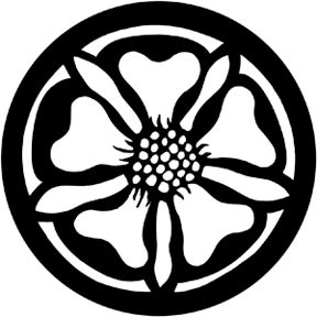 Tudor Rose Metallgobo,  E-Size (37,5mm) - Rosco | Bellalite