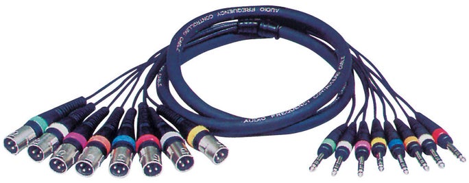 Studiosnake 8x XLR Hane - 6,3mm Stereo - DAP | Bellalite Studiosnake 8x XLR Hane - 6,3mm Stereo - DAP | Bellalite