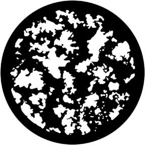 Mottle Breakup Metallgobo, E-Size (37,5mm) - Rosco | Bellalite Mottle Breakup Metallgobo, E-Size (37,5mm) - Rosco | Bellalite