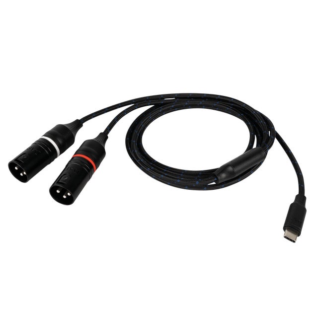 Adapterkabel USB-C -> 2x XLR 3-Pin Hane Balanserad - DAP | Bellalite Adapterkabel USB-C -> 2x XLR 3-Pin Hane Balanserad - DAP | Bellalite