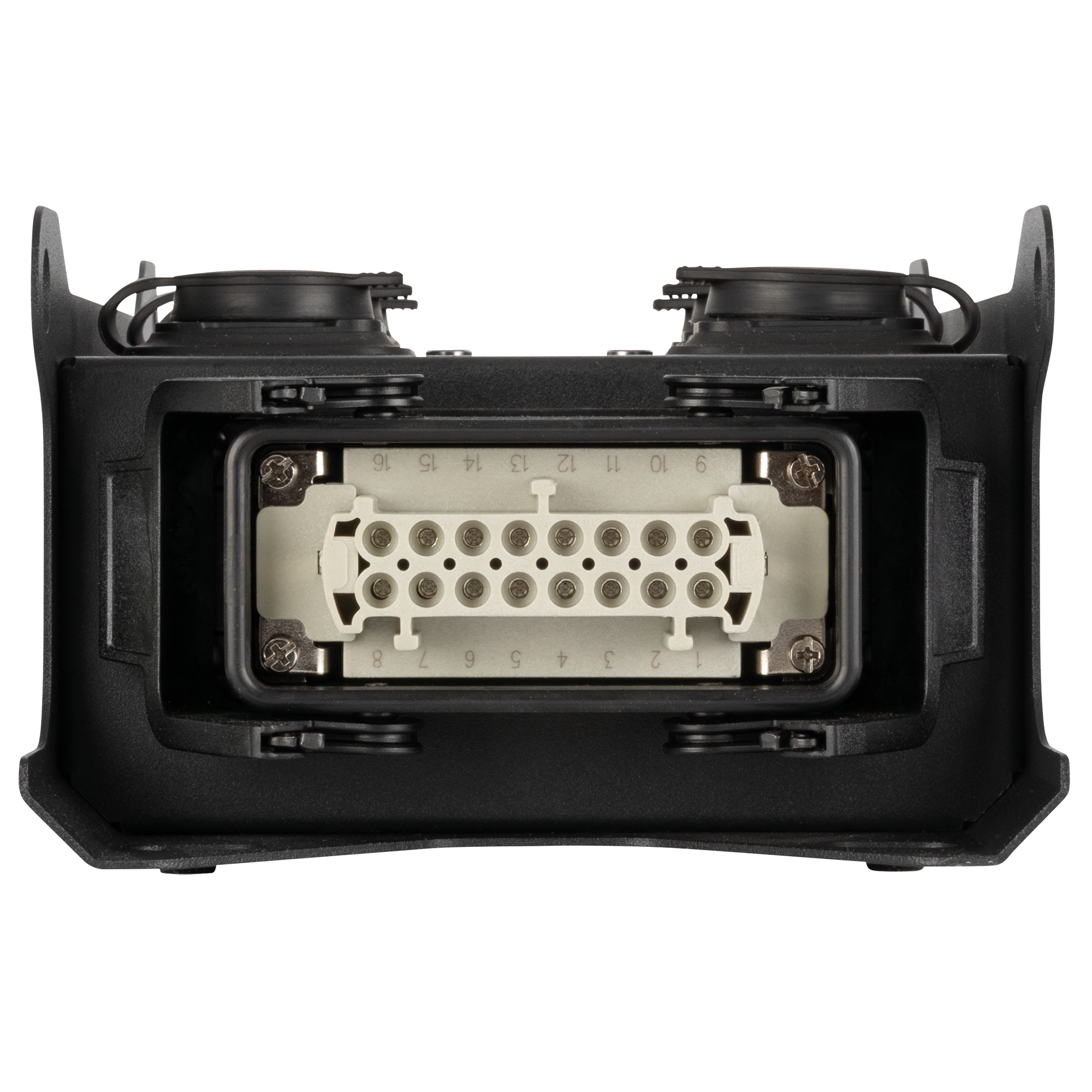PowerCore 2m.6p 16-Pin Harting IN / 16-Pin Harting + 6x Power Pro  - Showgear | Bellalite