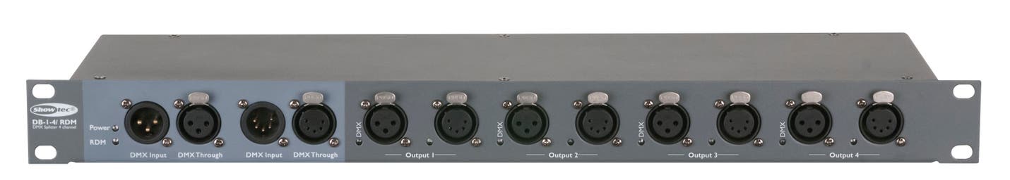 DMX-Split DB-1-4/RDM 3-pin & 5-pin XLR - Showtec | Bellalite DMX-Split DB-1-4/RDM 3-pin & 5-pin XLR - Showtec | Bellalite