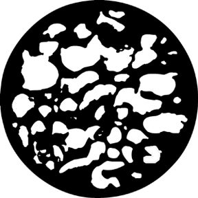 Leaf Blobs Metallgobo, B-Size (86mm) - Rosco | Bellalite