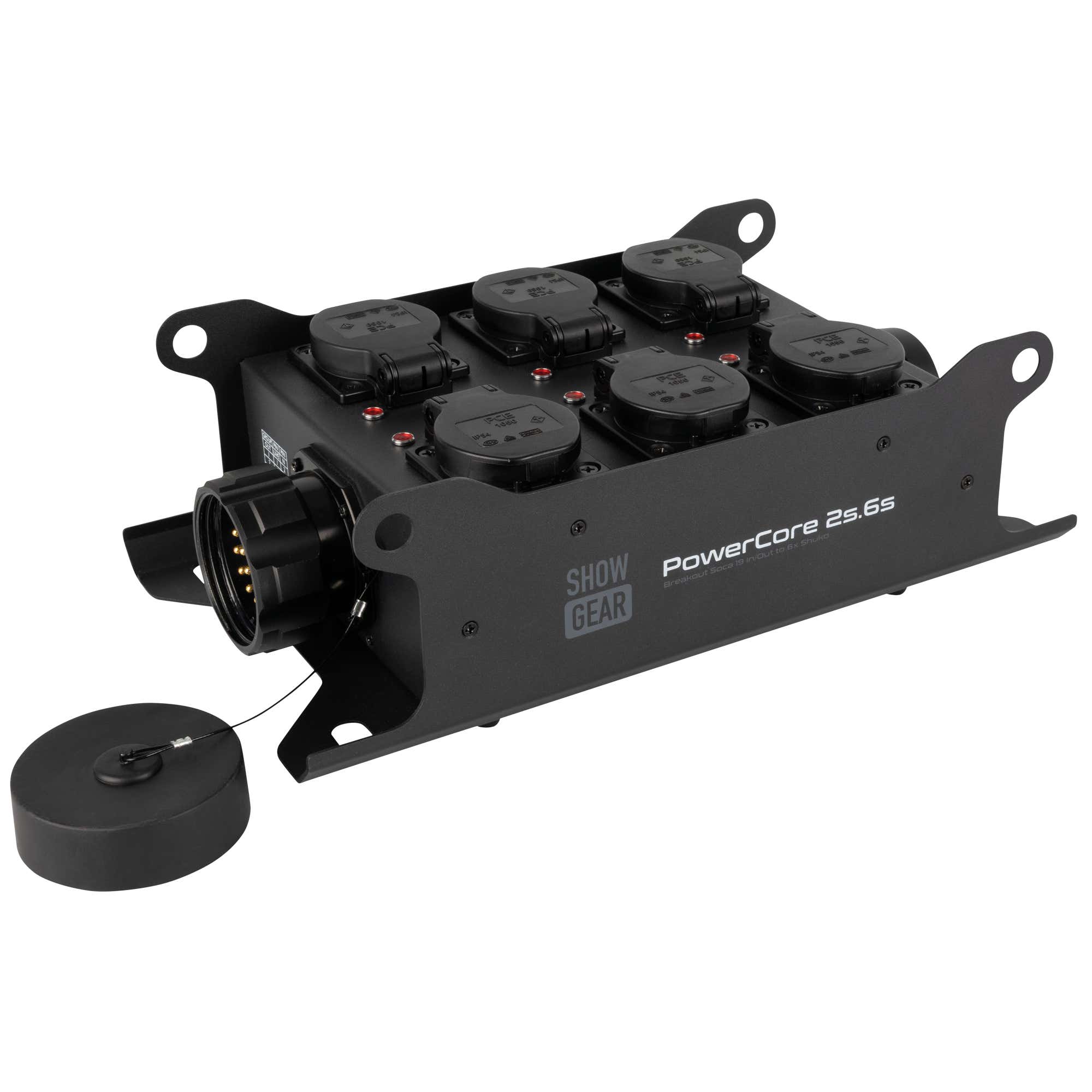 PowerCore 2s.6s 19-Pin Socapex IN / 19-Pin Socapex + 6x Schuko UT - Showgear | Bellalite PowerCore 2s.6s 19-Pin Socapex IN / 19-Pin Socapex + 6x Schuko UT - Showgear | Bellalite