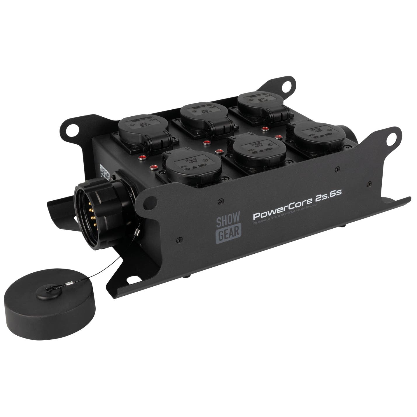 PowerCore 2s.6s 19-Pin Socapex IN / 19-Pin Socapex + 6x Schuko UT - Showgear | Bellalite PowerCore 2s.6s 19-Pin Socapex IN / 19-Pin Socapex + 6x Schuko UT - Showgear | Bellalite
