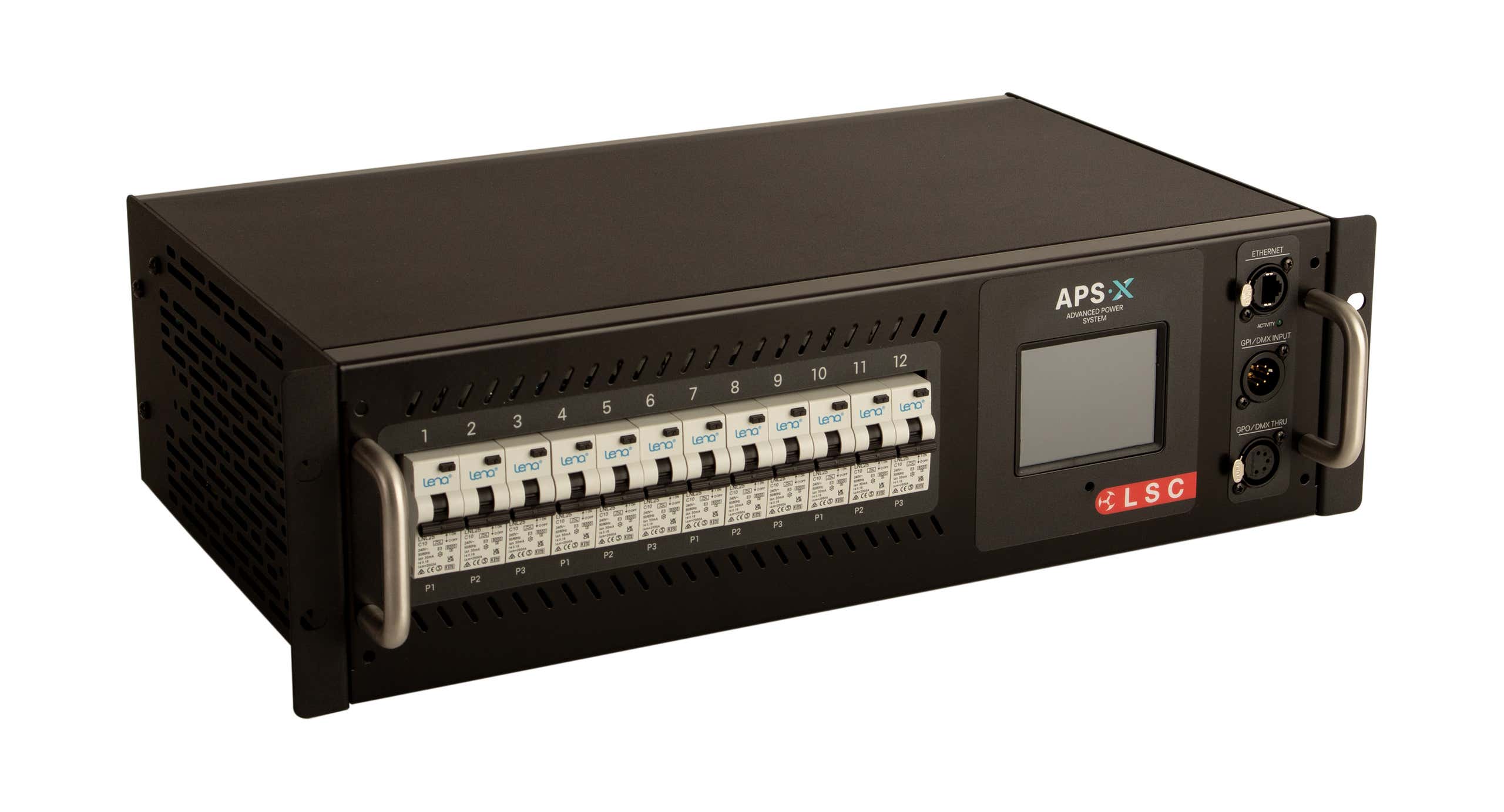 LSC APSX 12x 16A PDU Rackmount 2x Socapex - LSC Control Systems | Bellalite LSC APSX 12x 16A PDU Rackmount 2x Socapex - LSC Control Systems | Bellalite