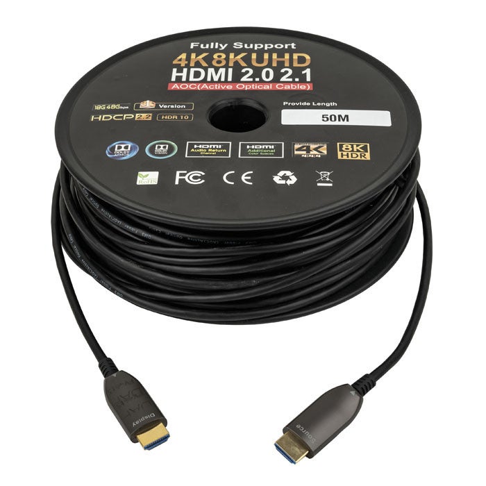 HDMI 2.0 AOC 4K Fibre Cable 50m - DAP | Bellalite