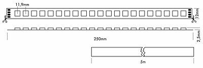 Flex Strip Dynamic White G2, per meter Dynamisk färgtemperatur - PROLED | Bellalite