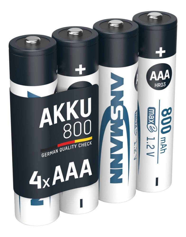 NiMH Rechargeable battery AAA 800mAh maxE - Ansmann | Bellalite NiMH Rechargeable battery AAA 800mAh maxE - Ansmann | Bellalite