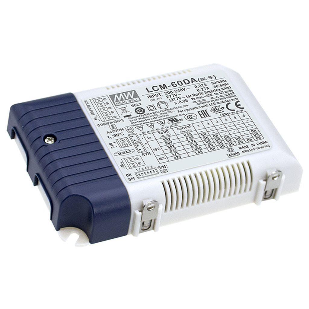 Mean Well LCM-60DA Konstantström Multi 60W DALI  - Mean Well | Bellalite