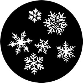 Snowflakes Metallgobo, (50mm/38mm) - Rosco | Bellalite