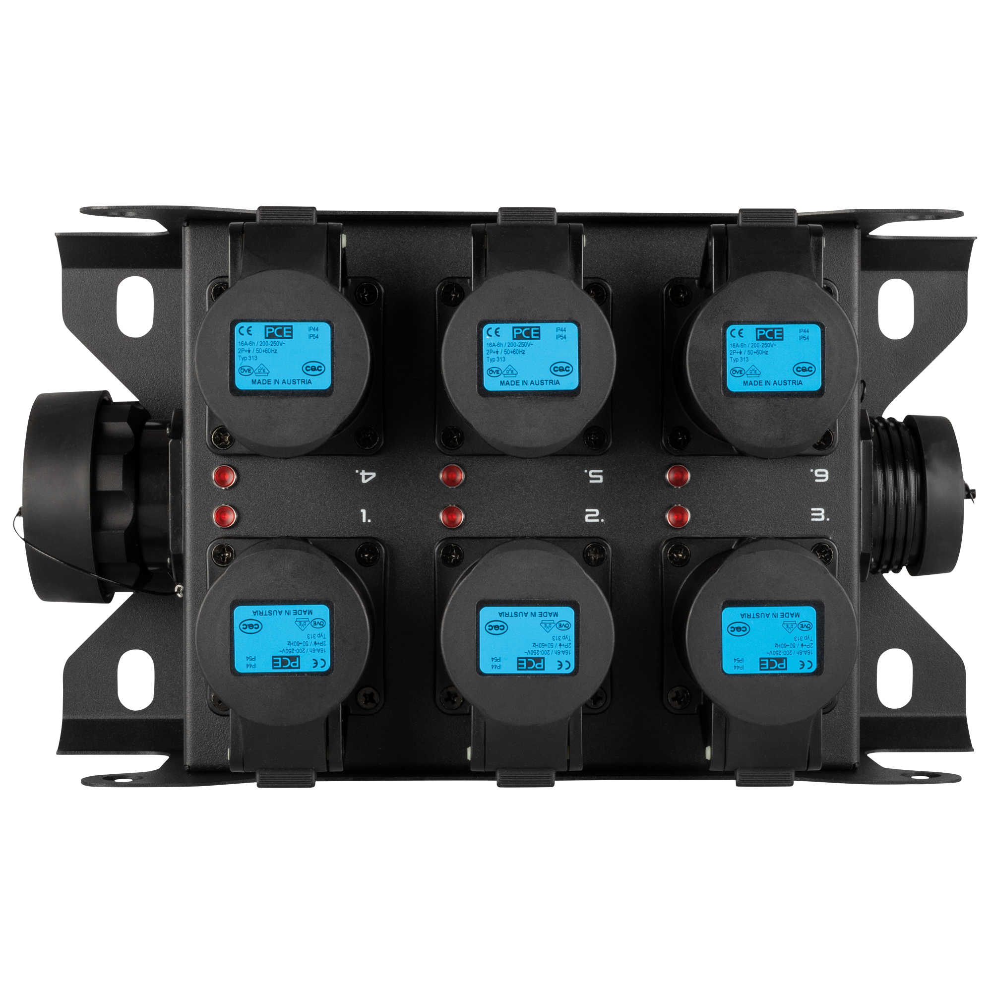 PowerCore 2s.6c 19-Pin Socapex IN / 19-Pin Socapex + 6x CEE 16A 3- - Showgear | Bellalite