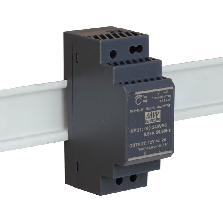 Mean Well HDR-30-12 DIN +12VDC / 24W - Mean Well | Bellalite Mean Well HDR-30-12 DIN +12VDC / 24W - Mean Well | Bellalite