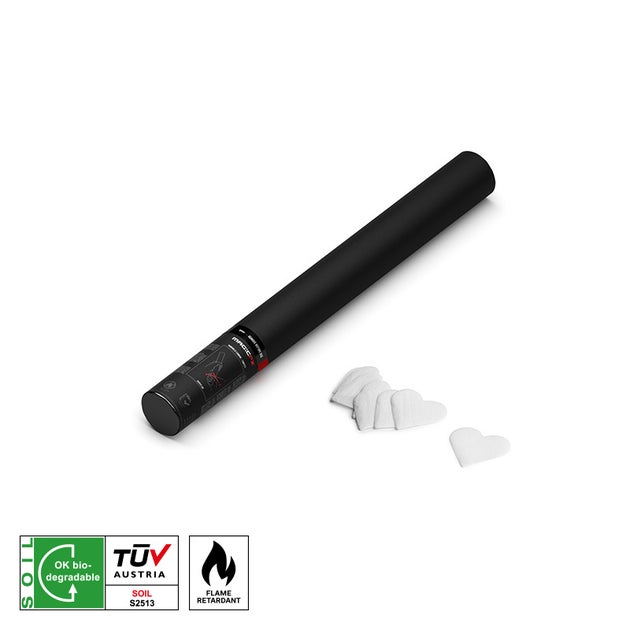 MAGICFX® Handheld Confetti Cannon 50cm White Hearts - MagicFX | Bellalite MAGICFX® Handheld Confetti Cannon 50cm White Hearts - MagicFX | Bellalite