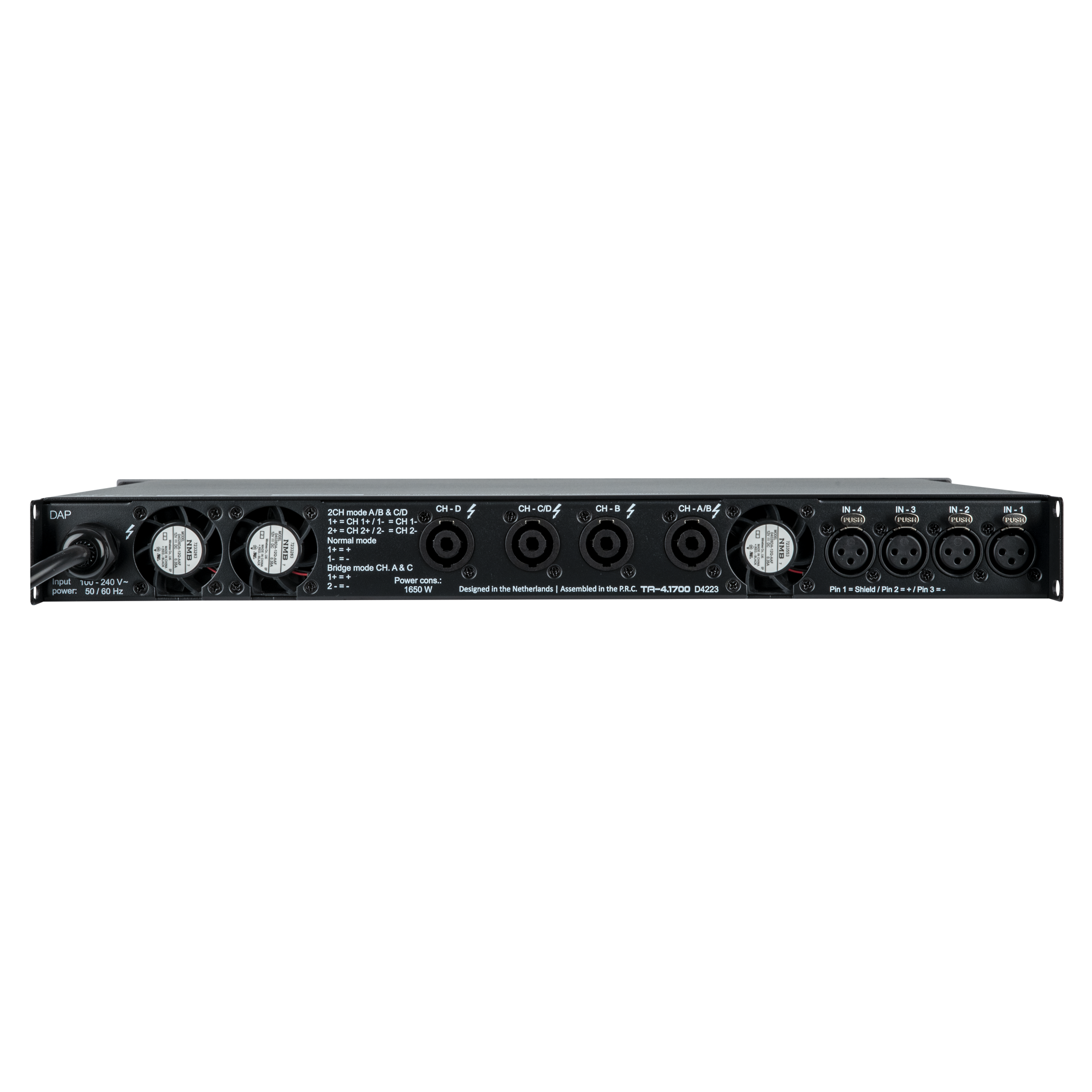 DAP TA-4.1700 4 Channel 1700W Amp With DSP - DAP | Bellalite