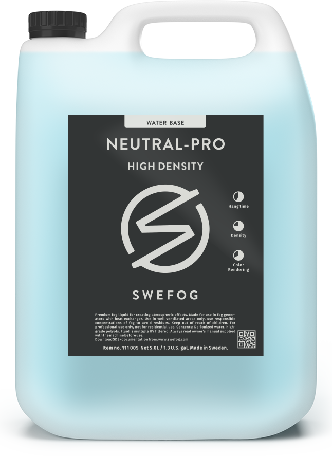 Swefog Neutral-Pro HD Smoke fluid - Swefog | Bellalite
