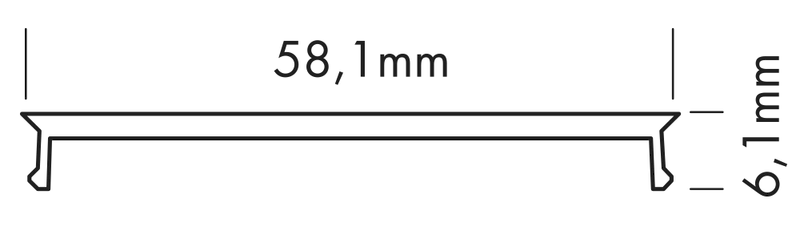 Plastic Cover L-Line Flat, 3m Opal - PROLED | Bellalite