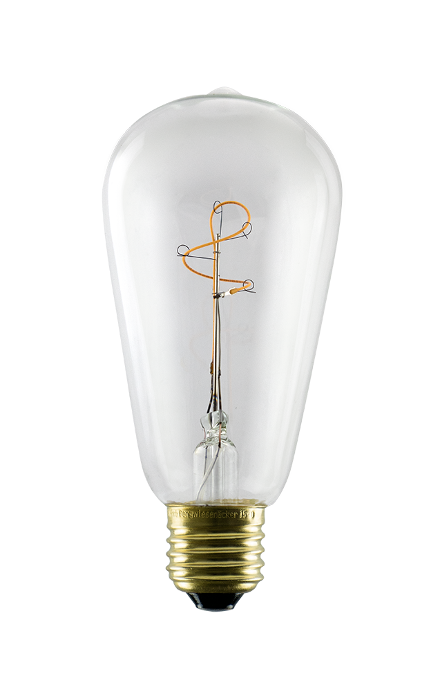 Segula Elegant Line LED Rustica Klar E27 3W 210lm 2200K - Segula | Bellalite