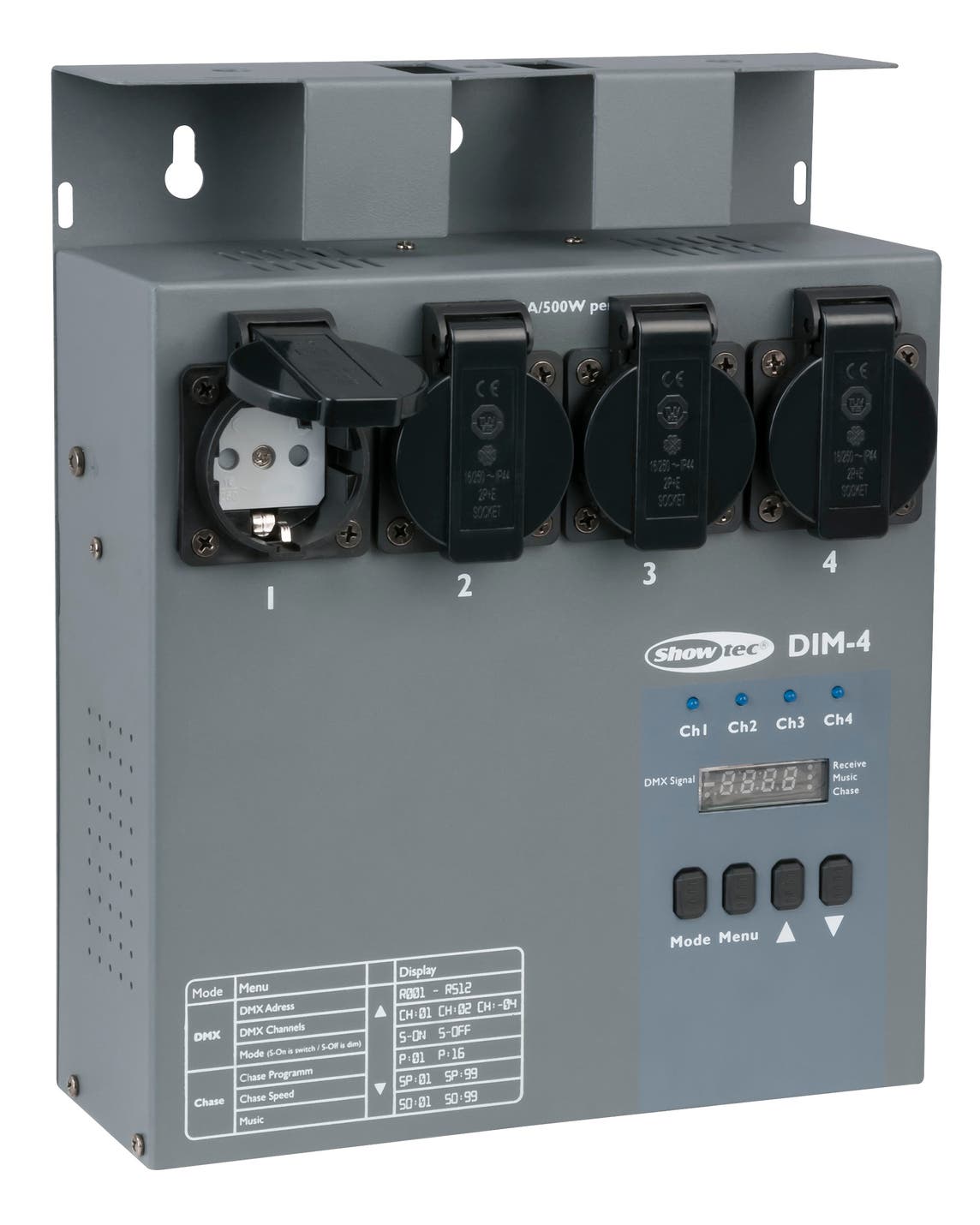 DIM-4 4 channel dimming pack - Showtec | Bellalite DIM-4 4 channel dimming pack - Showtec | Bellalite